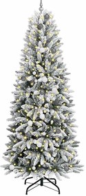 Árvore de Natal Artificial Branco 240 cm PVC