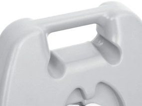 Tanque de água com rodas para campismo 25 L cinzento