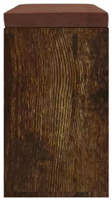 Banco sapateira 103x30x48 cm derivados madeira carvalho fumado