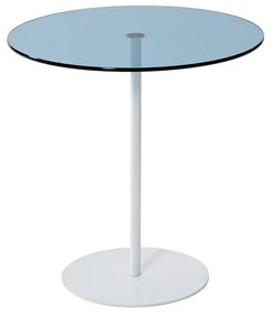 Mesa de Apoio Chill-Out - Branca e Azul - 50x50x50 cm