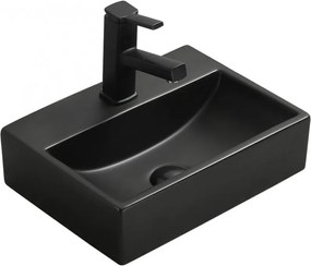 Mexen Mini lavatório de bancada 40 x 30 cm, preto mate - 21094085