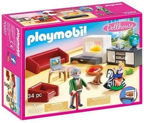 Playset Dollhouse Living Room Playmobil 70207 Conjunto de Refeitório (34 Pcs)