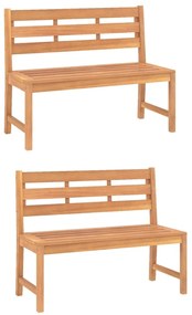 4 pcs conjunto de jantar p/ jardim madeira de teca maciça