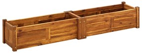 42567 vidaXL Canteiro elevado de jardim 150x30x25 cm madeira de acácia