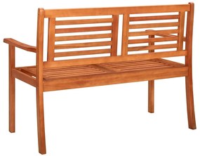 Banco de jardim 2 lugares c/ almofadão 120 cm eucalipto maciço
