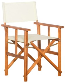 45596 vidaXL Cadeira de realizador em madeira de acácia maciça