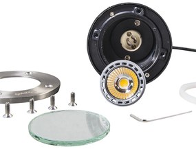 Conjunto de 6 Spots de Chão Modernos Aço Inoxidável - Basic Round