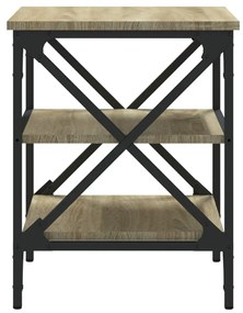 Mesas de apoio 2pcs 40x42x50 cm derivados de madeira cor sonoma
