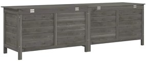 Caixa arrumação p/jardim 198,5x50x56,5cm abeto maciço antracite