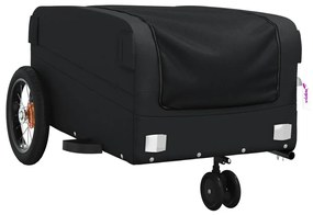 Reboque para bicicleta 30 kg ferro preto