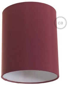 Abajur de tecido Cylinder com encaixe E27 - Burgundy canvas
