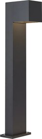 Candeeiro de exterior preto 65cm incl. LED IP64 com luz regulável e solar - Charlene
