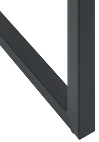 Bancos de bar 2 pcs 38x38x80 cm aço revestido a pó preto