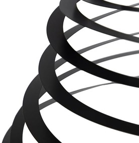 Abajur de aço preto 50 cm - Spiral
