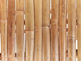 Espreguiçadeira de jardim em bambu castanha clara e branca LIGURE Beliani