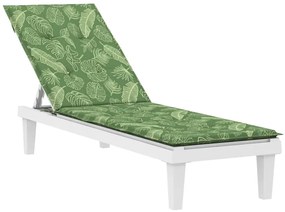 Almofadão p/ cadeira de terraço tecido oxford padrão folhas