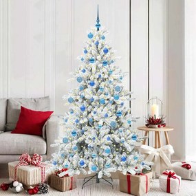 vidaXL Árvore de Natal Articulada Artificial Branco 180 cm PVC