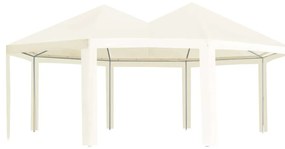 vidaXL Gazebo de exterior 600x440x330 cm cor creme