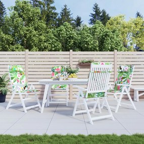 vidaXL Almofadões p/ cadeira encosto alto 4 pcs tecido oxford multicor