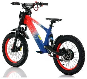 Bicicleta elétrica infantil 500W Roan RXF Evo Racing 18" Azul e Vermelha