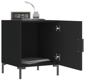 Mesa de cabeceira 40x40x50 cm derivados de madeira preto