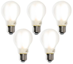 Conjunto de 5 Lâmpadas LED Inteligentes E27 A60 Fosco 7W 806lm 1800-4000K