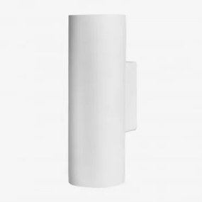 Aplique De Parede Para Exterior Em Cimento Curonisy Branco - Sklum
