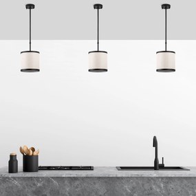 Candeeiro de Teto Way – Preto e Branco – 20 x 20 x 75 cm