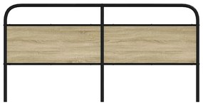 Cabeceira de cama 180 cm derivados madeira/aço carvalho sonoma