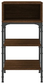 Mesas cabeceira 2pcs 35x34,5x70 deriv.madeira carvalho castanho