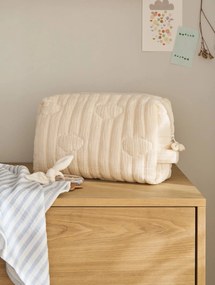 Bolsa de cuidados de higiene Mama em gaze de algodão branco
