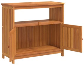 Mesa consola para jardim 80x35x75 cm madeira de acácia maciça
