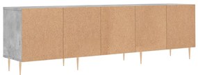 Móvel de TV 150x30x44,5 cm derivados de madeira cinza cimento