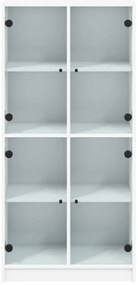 Armário alto c/ portas 68x37x142 cm derivados de madeira branco