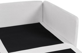 Sofá de canto modular 3 lugares em tecido cinzento claro à direita EGERIS Beliani