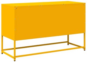 Móvel de TV 100,5x39x60,5 cm aço amarelo mostarda