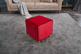 Pouffe Mona – Vermelho – 40x40x40 cm