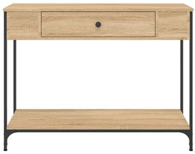 Mesa consola 100x34,5x75cm derivados de madeira carvalho sonoma