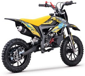 MINI MOTO PARA CRIANÇAS MiniCross Roan 709 gasolina 49cc 4.5CV AMARELA
