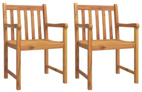 3 pcs conjunto de jantar para jardim madeira de acácia maciça