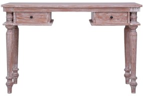 Secretária 115x50x78 cm madeira de mogno maciça
