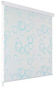 142868 vidaXL Estore de rolo para o duche 140x240 cm bolhas