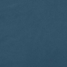 Estrutura de cama sem colchão 100x200 cm veludo azul-escuro