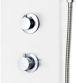 Coluna de duche em alumínio 20x44x130 cm branco