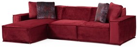 Sofá de Canto Lego – Burgundy – 170 cm x 300 cm
