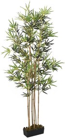 358966 vidaXL Árvore de bambu artificial 1104 folhas 180 cm verde