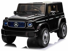 Carro elétrico para crianças Mercedes-Benz EQG 12V, partes da carroçaria iluminadas com LED, controlo remoto de 2,4 GHz, entrada USB/AUX, bateria de l