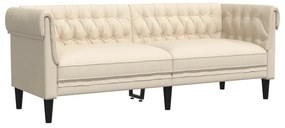 2 pcs conjunto de sofás tecido cor creme
