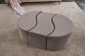 Pouffe Alya Puf – Mink – 120 cm x 40 cm x 80 cm