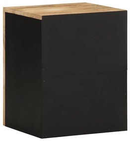 Armário suspenso para WC 38x33,5x48 cm mangueira maciça preto